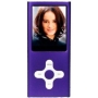 PURPLE 4GB MP3 / MP4 player Cross Style with FM Radio and Full Colour Screen -- holds 1000 songs -- NOT AN IPOD NANO
