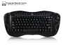 BW Computer Remote Control - Mini Wireless Keyboard with Trackball - Black