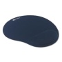 Mouse Pad w/Gel Wrist Pad, Nonskid Base, 10-3/8 x 8-7/8, Blue