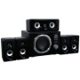 Xenta 5.1 Surround Sound Speaker System with Wireless Remote - 100W RMS