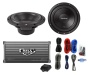 2) Rockford Fosgate R2D4-10 10" 1000W 4-Ohm Car Subs + 1600W 2-Ch Amp + Amp Kit