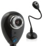 Hue HD USB webcam (black) with built-in mic for Windows & Mac - Skype, MSN, Yahoo, iChat