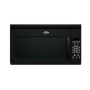 Whirlpool MH2175XSB - Microwave oven with built-in exhaust system - over-range - 48 litres - 1000 W - black
