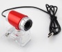 USB 5.0 Mega Pixel Webcam Camera With Crystal Clip for Laptop PC Red