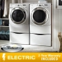 Whirlpool Duet 9750 Steam Electric Laundry Suite 3.9 CuFt Washer 7.5 CuFt Dryer 13" Pedestals