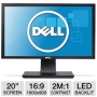 Dell P2011H Black 20" 5ms  LED Backlight Widescreen LCD Monitor 250 cd/m2 DC 2000000:1