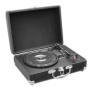 Pyle PVTT2UBK Platine Tourne-disque avec Courroie Rétro USB/Batterie Rechargeable Noir