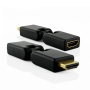 XO® HDMI A Male to A Female 360 Degree Swivel and Rotate Adapter - High Speed - 1080p - 3D Compatible