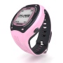 Pyle Montre numérique Multifonction LED avec Navigation GPS pour Entraînement sportif Rose