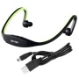 Green Black USB 2.0 Mini Sport Headset Music MP3 Player Support 16GB Micro SD TF