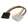 SATA Power Cable 4-pin to 15-pin