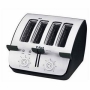 4-Slice Deluxe Toaster, Black