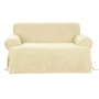 Classic Slipcovers Brushed Twill Sofa Slipcover, Khaki