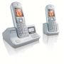 Philips 7272 Digital Cordless Telephone With Answering Machine Twin Pack