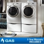 Whirlpool Duet 9750 Steam  Gas Laundry Suite 3.9 CuFt Washer 7.5 CuFt Dryer 13" Pedestals