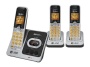 AT&T EL52301 DECT 6.0 Cordless Phone, Silver/Black,3 Handsets