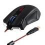 TeckNet® Souris laser gaming, capteur laser de haute précision(16400 DPI), filaire (1.8m), 13 boutons prograables, cartouche de personnalisation du po