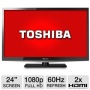 Toshiba RB-24L4200UX 24" Class LED HDTV - 1080p, 60Hz, HDMI, USB, PC Input, DynaLight, Energy Star, Refurbished  RB-24L4200UX | 