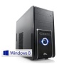 Silent office PC! CSL Sprint U10021W8 incl. Windows 8.1 - quad core computer system with AMD 3850 APU 4x 1300 MHz, 500GB HDD, 4GB DDR3 RAM, Radeon HD