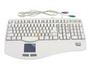 ADESSO WKB-120 White PS/2 Standard Keyboard with Glidepoint Touchpad Mouse Included - Retail