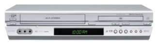 JVC HRXVC27U Progressive Scan DVD / VCR Combo, Silver