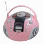 PORTABLE CD PLAYER WITH AM/FM RADIO - Pink