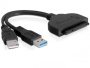 DeLOCK Konverter (SATA, 22-polig, USB 3.0) schwarz