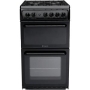 HOTPOINT HAG51K Gas Cooker - Black