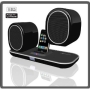 E-Core PartyMate Wireless iPhone & iPod Docking & Charging Speaker With Two Wirelessly Charging Speakers - USB Transmitter To Connect To Any PC - 12W