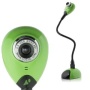 Hue HD USB webcam (green) with built-in mic for Windows & Mac - Skype, MSN, Yahoo, iChat