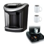 Keurig Vue V700 Brewing System Machine w/ Mind Reader "Anchor" Coffee Pack Drawer for Keurig Vue Packs & Two 11 Oz. Ceramic Coffee Mugs