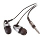 Vivanco Kopfhörer SRI 100 In-Ear Ohrhörer mit Metallstecker Schwarz / Silberfarben