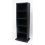 Faux Leather Media Storage Tower (DVDs, CDs & Video Games) - Brown