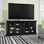 Sauder Palladi Credenza for TVs up to 70", Waxed Black