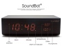 SoundBot® SB1010 8 in 1 Multi-Function Station w/ Bluetooth Connectivity, Stereo Audio Speaker, Built-In Microphone, Alarm Clock, Thermometer, 2.1A US