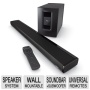 CineMate® 1 SR Home Theater Speaker System - Wireless Acoustimass®, Flexmount™, TrueSpace®, Soundbar, Black - 329198-1100  329198-1100