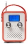 Crosley Radio Portable Songbird Alarm Clock Radio in Orange