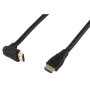 HQ - Cable HDMI con clavija en 90º, 5 m