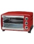 Kings Brand Red 6-Slice Toaster Oven- Toasts Bakes Broils Grills Roasts & Warming oven