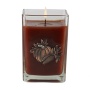 The Pumpkin Spice Medium Glass Cube 12oz Candle by Aromatique