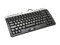 AVS Gear EZ-2018SBUP Silver/Black 109 Normal Keys 13 Function Keys USB or PS/2 Slim Slim Office Keyboard with Slide-Out Keypad and USB Extension Port