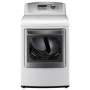 7.3 cu. ft. Extra Large Capacity Gas Steam Dryer in White