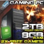 VIBOX Flame 13 - High Performance, Home, Office, Family, / Gaming PC, Multimedia, Desktop, PC, Computer, with 64Bit Windows 7 - PLUS X2 FREE GAMES! (