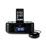 iLuv Vibe Dual-Alarm Clock Radio with Bed Shaker and iPod&reg;-Compatible Dock - Black