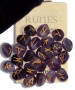 Amethyst Gemstone Runes with Engraved Lettering and Pouch