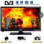Telefunken L24H275X3 LED Fernseher 24 Zoll 61 cm, TV mit DVB-S /S2, DVB-T, DVB-C, DVD, USB, Energieeffizienzklasse A, 12Volt 230V