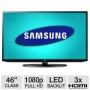 Samsung 46" Class LED HDTV - 1080p, 1920 x 1080, 60Hz, 3500000:1 Dynamic, Clear Motion Rate 120, HDMI, USB, Wi-Fi, Web Browser, Smart TV, Energy Star