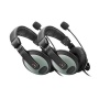 Etekcity Professional Headphones with Mic Black 2-PACK