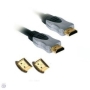 Ex-Pro ULTRA Premium Pro Metal Finished 15m Gold HDMI to HDMI Lead Cable, OFC Fully Sheilded Lead . 1080p - HDMI 1.3b (125283-49) Compliant. FULL HD S