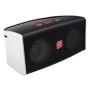 Raikko TOUCH Bluetooth Stereo mini aktiv Lautsprecher inkl. Akku (2x 3 Watt, micro-USB, Line-IN) rot